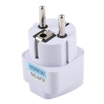 Tragbarer universeller UK-Stecker zu EU-Stecker Stromadapter Reise-Ladegerät mit Sicherung