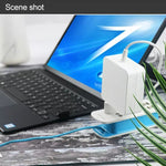 87W USB-C / Type-C Netzteil tragbares Ladegerät mit 1,8m Ladekabel, EU-Stecker