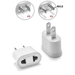 US- & EU-zu-US-Stecker AC Wand Universal Reise-Stromsteckdosenadapter, AC 250V