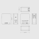 LDNIO A4403C 30W PD + Auto-ID faltbares Schnellreise-Ladegerät mit 1m 8-Pin-Kabel, AU-Stecker, mit 8-Pin-Kabel, 30W mit 8-Pin-Kabel