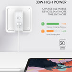 LDNIO A4403C 30W PD + Auto-ID faltbares Schnellreise-Ladegerät mit 1m 8-Pin-Kabel, AU-Stecker, mit 8-Pin-Kabel, 30W mit 8-Pin-Kabel