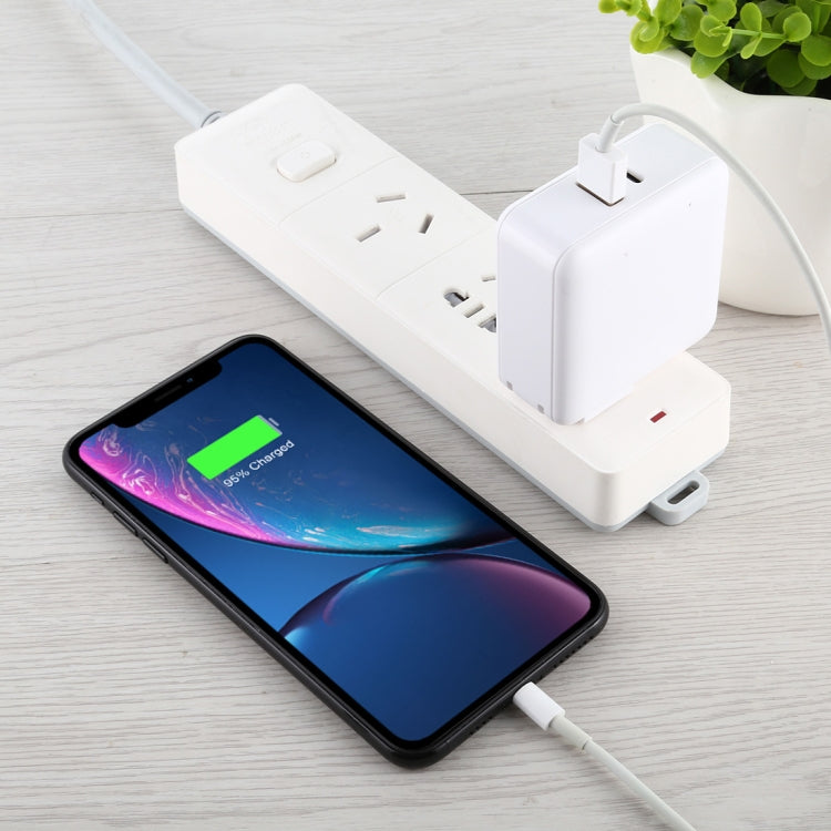 PD65W-A6 PD 65W Faltbarer 90-Grad-Stecker Tragbares Multifunktions-USB-Schnellladegerät, US-Stecker
