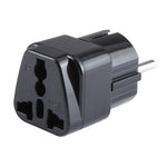 Tragbarer Universal UK-Stecker zu EU-Stecker Stromsteckdosen-Reiseadapter mit Sicherung, UK zu EU