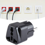 Tragbarer Universal UK-Stecker zu EU-Stecker Stromsteckdosen-Reiseadapter mit Sicherung, UK zu EU