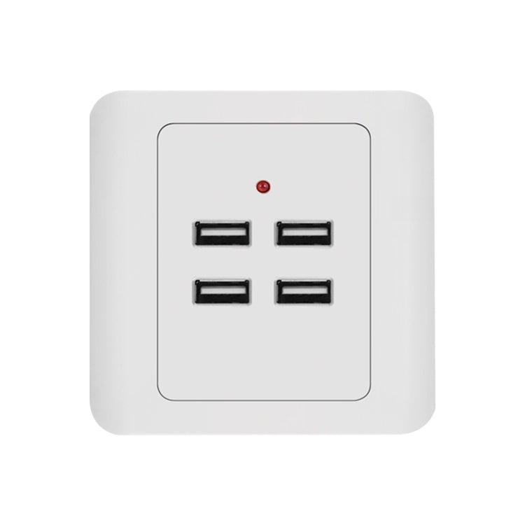 5V 3.1A 4-Port-USB-Wandladegerät-Adapter-Dockingstation-Steckdosenleiste, 36V Eingang, 4 Ports USB 2.0