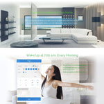 WS-US-02 EWeLink APP & Touch-Steuerung 2A 2-fach Gehärtetes Glas Panel Intelligenter Wandschalter, AC 90V-250V, US-Stecker, 2-fach