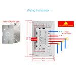 WS-US-02 EWeLink APP & Touch-Steuerung 2A 2-fach Gehärtetes Glas Panel Intelligenter Wandschalter, AC 90V-250V, US-Stecker, 2-fach