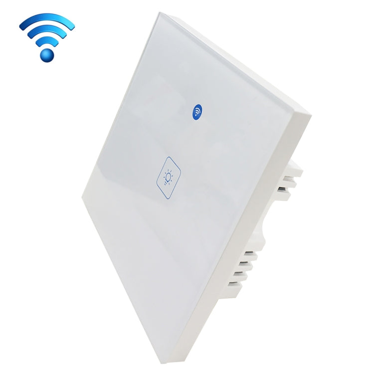WS-UK-01 EWeLink APP & Touch-Steuerung 2A 1-fach gehärtetes Glas-Panel Smart Wand-Schalter, AC 90V-250V, UK-Stecker, 1-fach