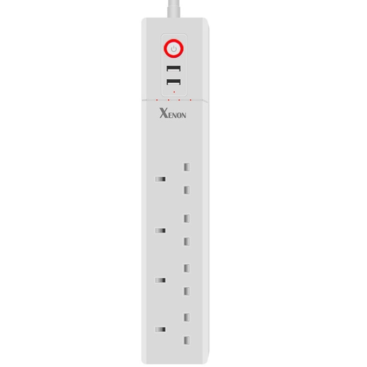 2 x USB-Anschlüsse + 4 x UK-Stecker WiFi Fernsteuerung Smart Steckdose Funktioniert mit Alexa & Google Home, Kabellänge: 1,8m, AC 90-265V, UK-Stecker, 4xUSB + 3xUK-Stecker(UK-Stecker)