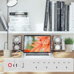 2 x USB-Anschlüsse + 4 x UK-Stecker WiFi Fernsteuerung Smart Steckdose Funktioniert mit Alexa & Google Home, Kabellänge: 1,8m, AC 90-265V, UK-Stecker, 4xUSB + 3xUK-Stecker(UK-Stecker)