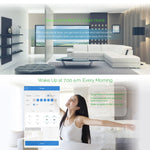 WS-EU-03 EWeLink APP & Touch-Steuerung 2A 3-fach gehärtetes Glas-Panel Smart Wand-Schalter, AC 90V-250V, EU-Stecker, 3-fach