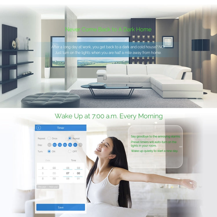 WS-EU-03 EWeLink APP & Touch-Steuerung 2A 3-fach gehärtetes Glas-Panel Smart Wand-Schalter, AC 90V-250V, EU-Stecker, 3-fach