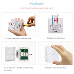 WS-EU-03 EWeLink APP & Touch-Steuerung 2A 3-fach gehärtetes Glas-Panel Smart Wand-Schalter, AC 90V-250V, EU-Stecker, 3-fach