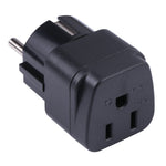 Tragbarer Drei-Loch US-zu-UK-Stecker Netzadapter, US zu EU, US zu UK
