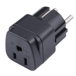 Tragbarer Drei-Loch US-zu-UK-Stecker Netzadapter, US zu EU, US zu UK