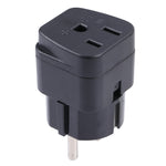 Tragbarer Drei-Loch US-zu-UK-Stecker Netzadapter, US zu EU, US zu UK
