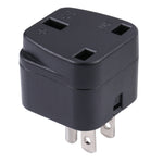 Tragbarer UK-zu-US & Mexiko Drei-Pol-Stecker Netzadapter, UK zu US