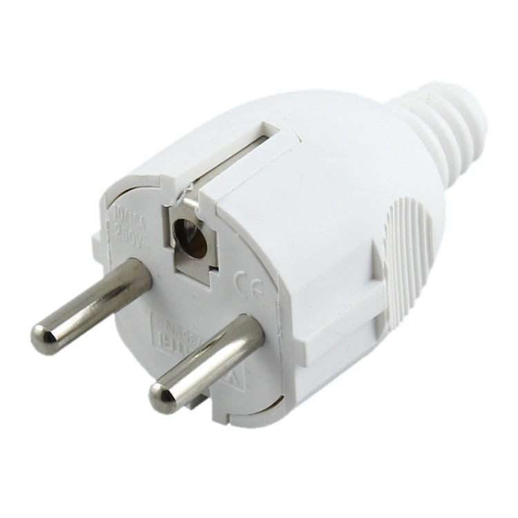 Seitenverkabelter tripolarer Netzstecker, EU-Stecker