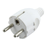 Seitenverkabelter tripolarer Netzstecker, EU-Stecker