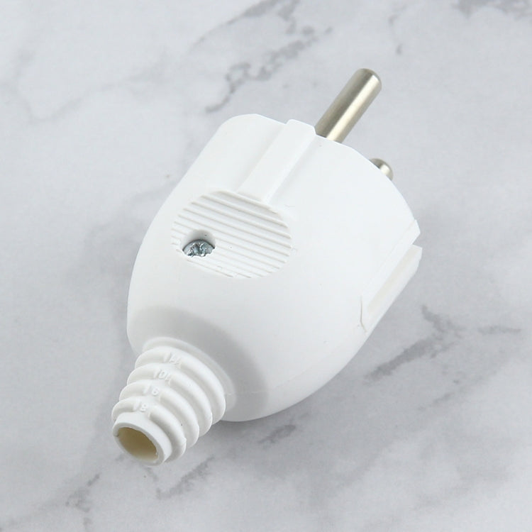 Seitenverkabelter tripolarer Netzstecker, EU-Stecker