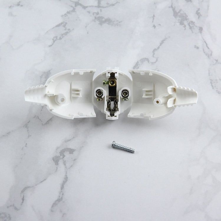 Seitenverkabelter tripolarer Netzstecker, EU-Stecker