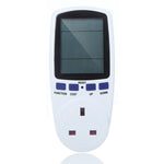 AC 230-250V 50Hz Max 13A LCD-Anzeige Energiemessgerät Watt Volt Spannung Leistungsanalysator Automatischer Stromverbrauchsmonitor Analysator Leistung, UK-Stecker, AC 230-250V UK-Stecker