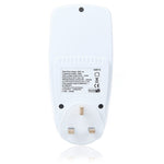 AC 230-250V 50Hz Max 13A LCD-Anzeige Energiemessgerät Watt Volt Spannung Leistungsanalysator Automatischer Stromverbrauchsmonitor Analysator Leistung, UK-Stecker, AC 230-250V UK-Stecker