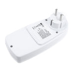 AC 230V 50Hz Max 16A LCD-Anzeige Energiemessgerät Watt Volt Spannung Leistungsanalysator Automatischer Stromverbrauchsmonitor Analysator Leistung, EU-Stecker, AC 230V EU-Stecker