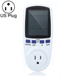 AC 120V 60Hz Max 15A LCD-Anzeige Strommessgerät Energie Watt Ampere Volt Stromverbrauchsmonitor Analysator, US-Stecker, AC 120V US-Stecker