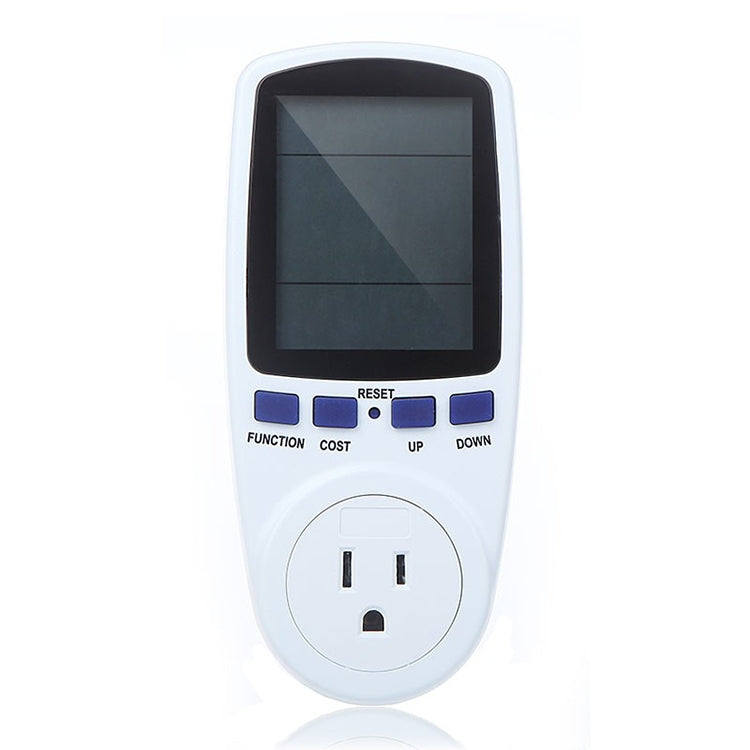 AC 120V 60Hz Max 15A LCD-Anzeige Strommessgerät Energie Watt Ampere Volt Stromverbrauchsmonitor Analysator, US-Stecker, AC 120V US-Stecker