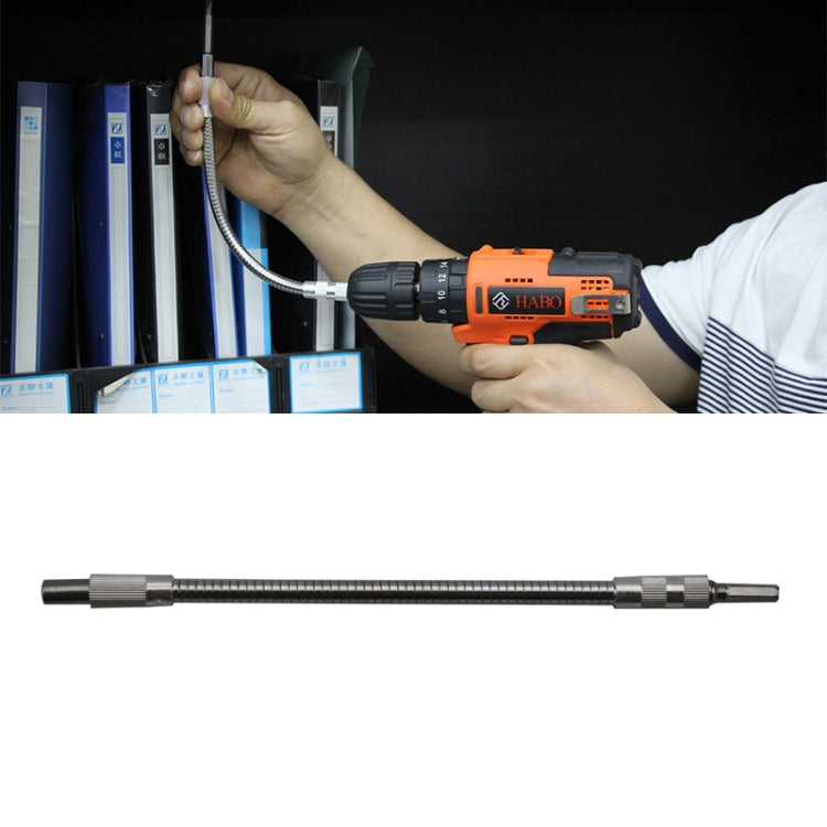 Metall-Akku-Bohrmaschine Elektrischer Schraubendreher Spezieller Flexibler Wellen-Drehmoment-Bohrstangen, Länge: 24,5cm, Länge: 24,5cm