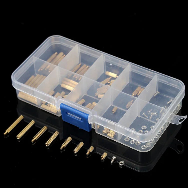 120 Stück M2 Messing Rändelbolzen Abstandsbolzen Außen-/Innengewinde Rundsäulen Distanzstücke für PCB Platinen, M2