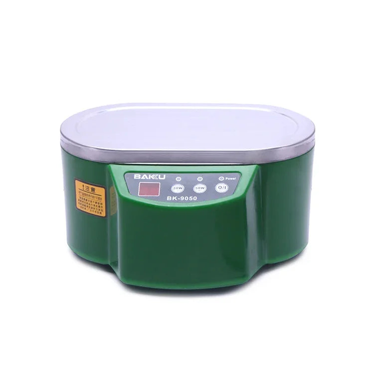 BAKU BK-9050 Ultraschallreiniger, 30 W / 50 W, einstellbar, 0,6 l, LCD-Display, 110 V Wechselstrom, BK-9050, 30 W / 50 W, 0,6 l, 110 V, Grün, BK-9050, 30 W / 50 W, 0,6 l, 110 V, Weiß