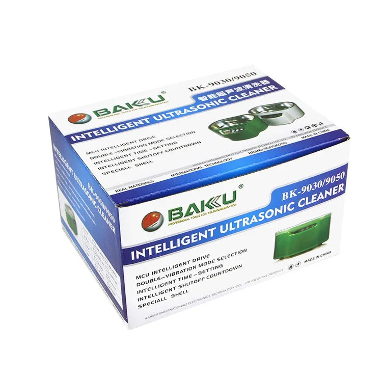 BAKU BK-9050 Ultraschallreiniger, 30 W / 50 W, einstellbar, 0,6 l, LCD-Display, 110 V Wechselstrom, BK-9050, 30 W / 50 W, 0,6 l, 110 V, Grün, BK-9050, 30 W / 50 W, 0,6 l, 110 V, Weiß