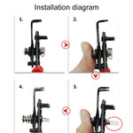 4-in-1 Zange 10-15mm Sicherungsring Zangen Kombination Halteclip 45-180 Grad, 4-in-1