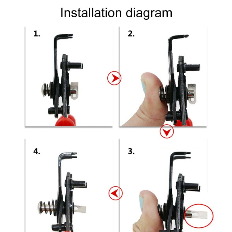 4-in-1 Zange 10-15mm Sicherungsring Zangen Kombination Halteclip 45-180 Grad, 4-in-1
