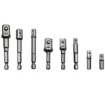 8 Stück/Set Stecknuss Bit Verlängerungsstange Sechskantschaft Adapter Bohrer Muttertreiber Bohrer Bit, 1/4(65/50/30/25mm), 3/8(65/50mm), 1/2(73/50mm), 8 Stück/Set Länge:65-73mm
