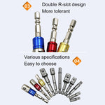 8 Stück/Set Stecknuss Bit Verlängerungsstange Sechskantschaft Adapter Bohrer Muttertreiber Bohrer Bit, 1/4(65/50/30/25mm), 3/8(65/50mm), 1/2(73/50mm), 8 Stück/Set Länge:65-73mm