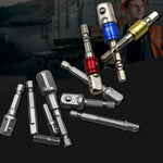 8 Stück/Set Stecknuss Bit Verlängerungsstange Sechskantschaft Adapter Bohrer Muttertreiber Bohrer Bit, 1/4(65/50/30/25mm), 3/8(65/50mm), 1/2(73/50mm), 8 Stück/Set Länge:65-73mm
