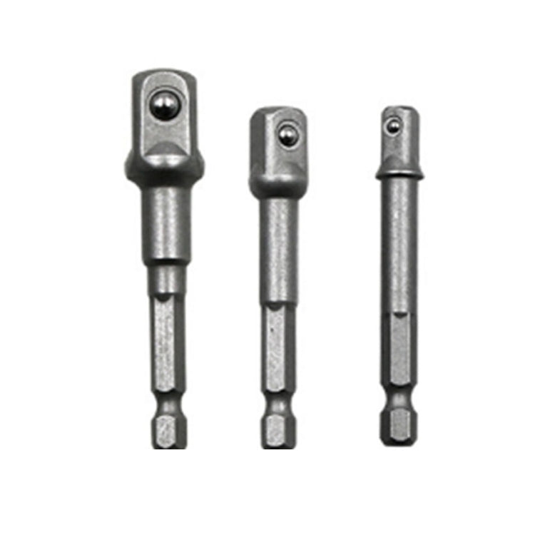 3 Stück/Set Stecknuss Bit Verlängerungsstange Sechskantschaft Adapter Bohrer Muttertreiber Bohrer Bit (1/4, 3/8, 1/2 Zoll), Länge:65-73mm, 3 Stück/Set Länge:65-73mm