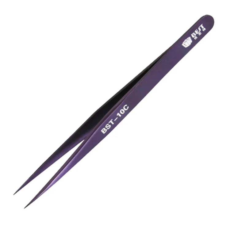BEST BST-10C Extrafeine Farbpinzette für Augenbrauen, BST-10C