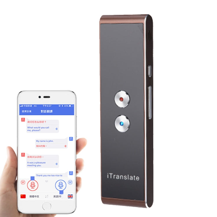 T8 Handheld Smart-Sprachübersetzer, Echtzeit-Sprachübersetzung, Übersetzer mit zwei Mikrofonen, unterstützt 33 Sprachen
