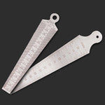 Keil-Fühlerlehre 15-30 mm, Edelstahl-Lineal, Inspektions-Konuslehre, metrisch-imperiales Messwerkzeug, 15-30 mm metrisch-imperial