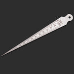 Keillehrenspion 1-15 mm dick, Edelstahl-Lineal, Inspektionskonuslehre, metrisches/imperiales Messwerkzeug, 1-15 mm dicke metrische/imperiale Messung