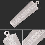Keilfühlerlehre 30-45 mm, Edelstahl-Lineal, Inspektions-Konuslehre, metrisches Messwerkzeug, Spalt 30-45 mm metrisch