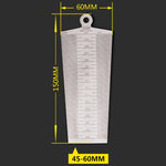 Keilfühlerlehre 45–60 mm Edelstahl Lineal Inspektions-Konuslehre Metrisches Messwerkzeug, 45–60 mm Metrisch