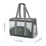 FUNADD Tragbare, atmungsaktive Haustiertasche, Outdoor-Schultertasche, atmungsaktive Haustiertasche