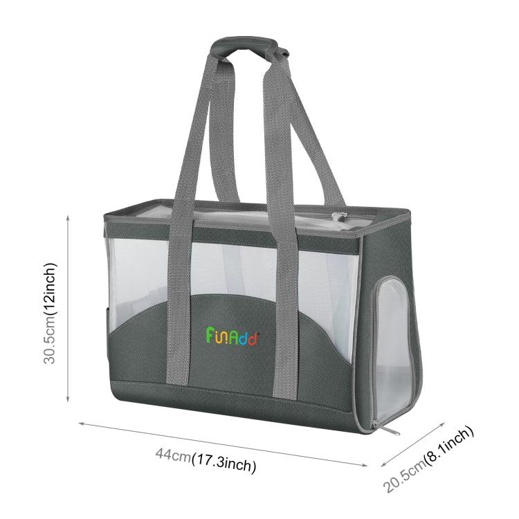 FUNADD Tragbare, atmungsaktive Haustiertasche, Outdoor-Schultertasche, atmungsaktive Haustiertasche