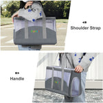 FUNADD Tragbare, atmungsaktive Haustiertasche, Outdoor-Schultertasche, atmungsaktive Haustiertasche