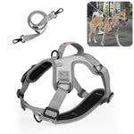 FunAdd Hundegeschirr mit Traktionsseil, reflektierendem, atmungsaktivem Nylon, Größe: M